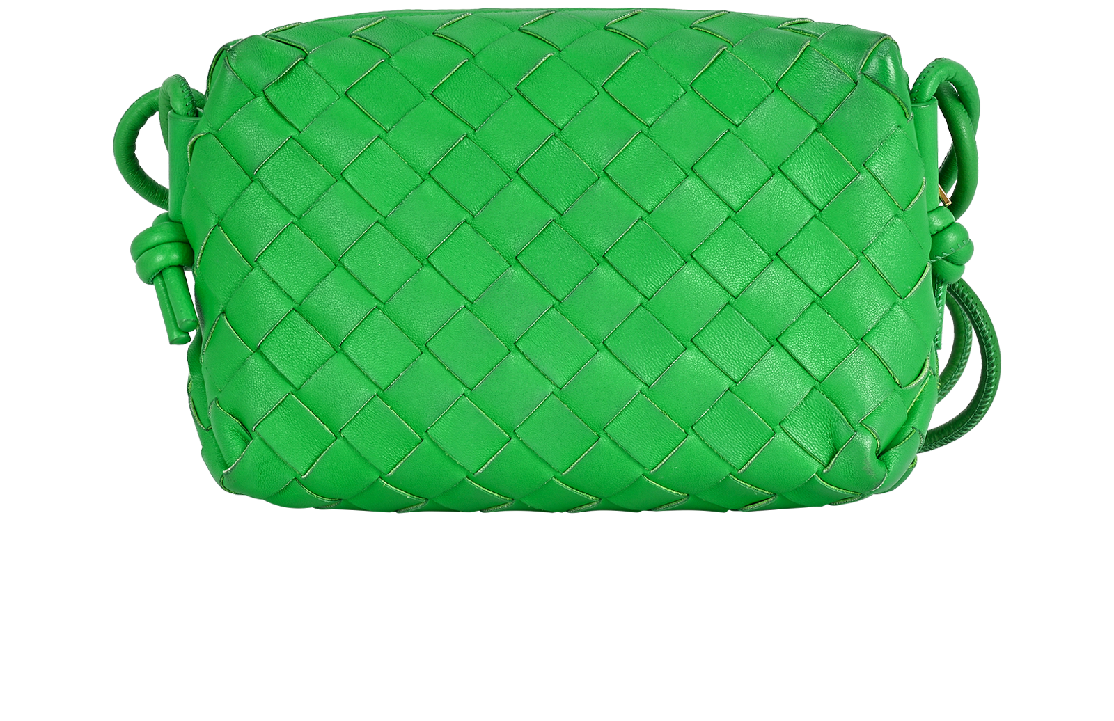 Mini Loop Camera Bag, &pound;595, Handbags, Green, Leather, Back view